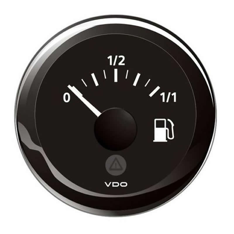 VDO ViewLine Fuel Level 3-180 Ohm Black 52mm